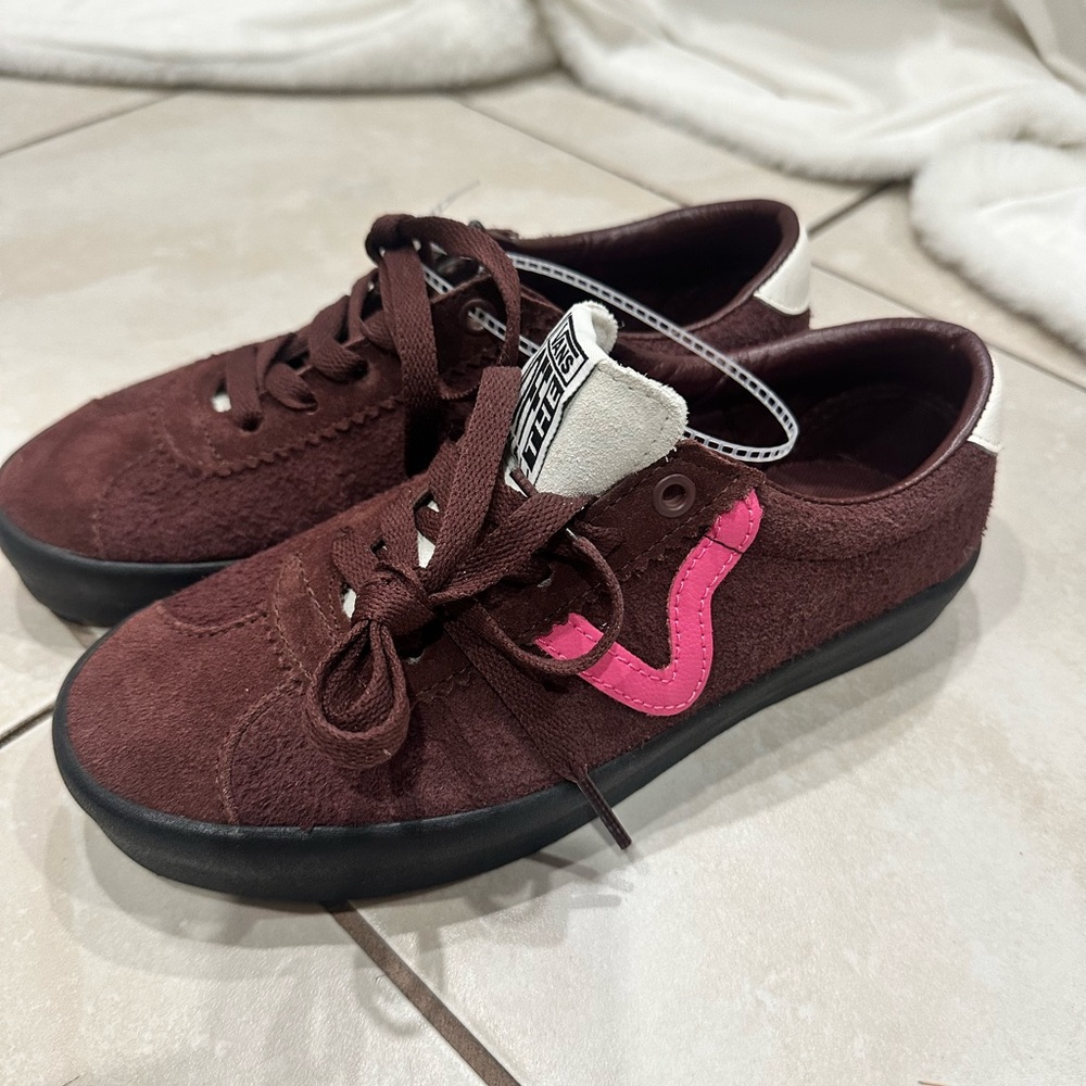 Women’s Maroon Suede Vans